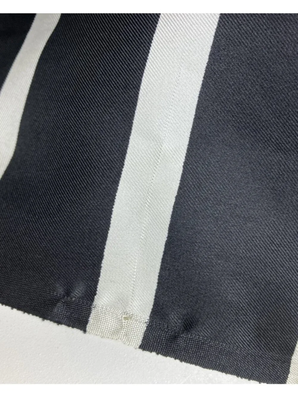 RARE Norell 37 X 57 XL shawl Scarf Silk Twill Chevron Logo 50s 60s Wrap Cape